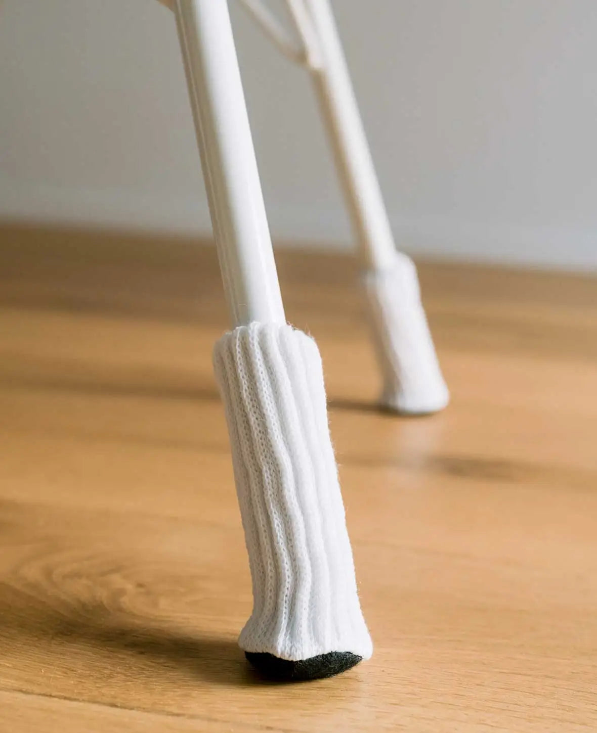 (4er) Stoff Stuhlbein Stulpen Schutz – Weiss