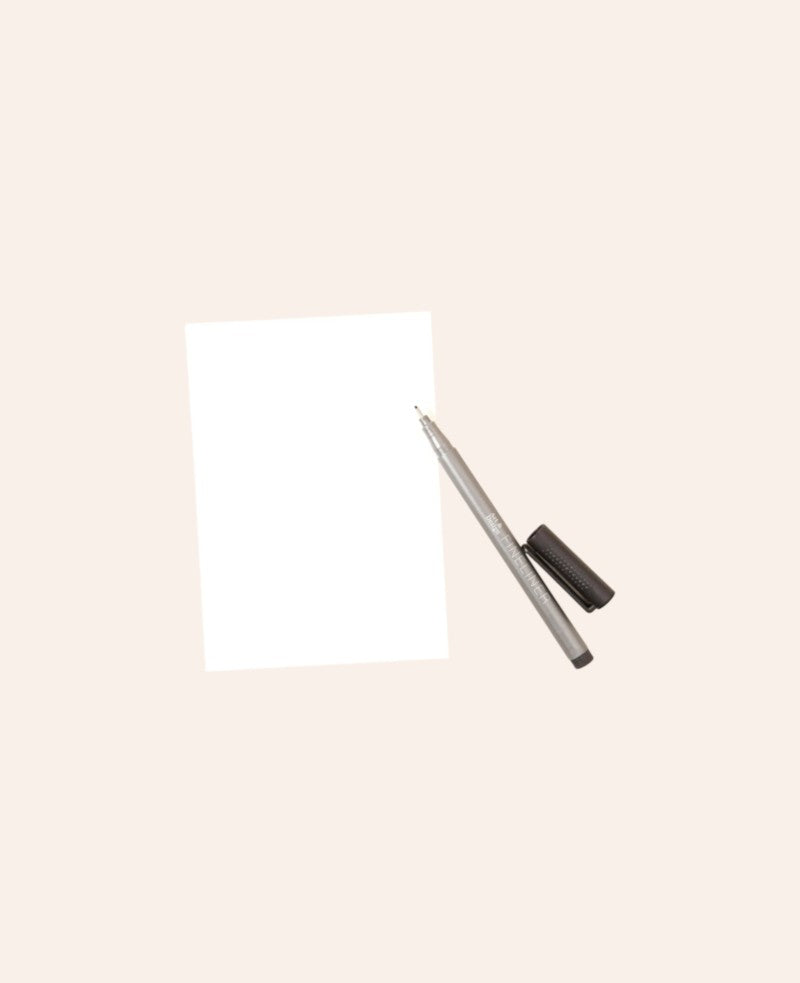 Trauerkarte / Postkarte Hochformat, 10.5 x 14.8 cm, "für dich da", weisse Karte mit farbigem Print
