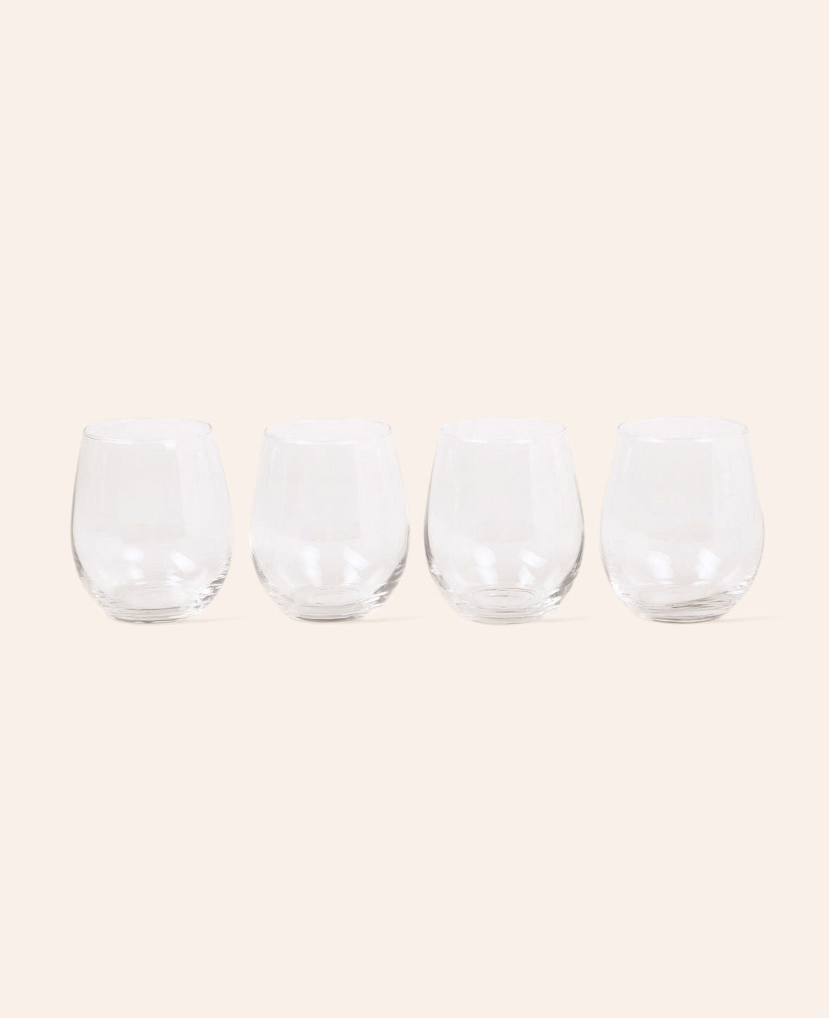 Esmée 4er Set Trinkgläser aus klarem Glas mit zeitlosem Design für Wasser und Säfte