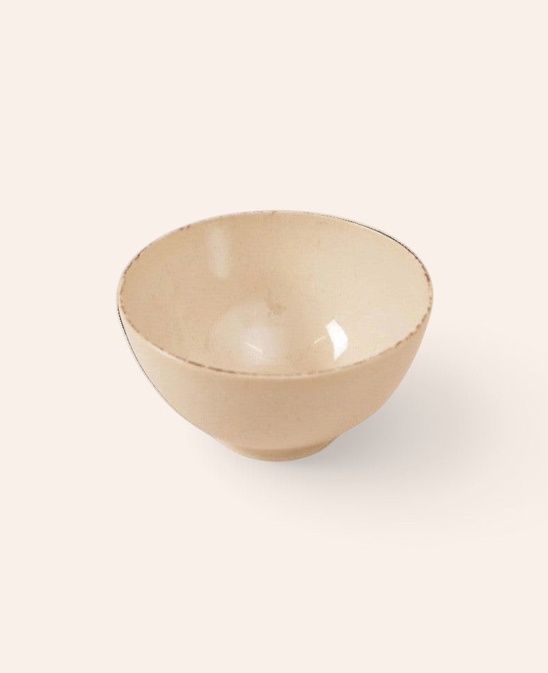 Esmée handglasierte Keramikschale in Beige für Bowls und Pasta, 18,5 cm Durchmesser