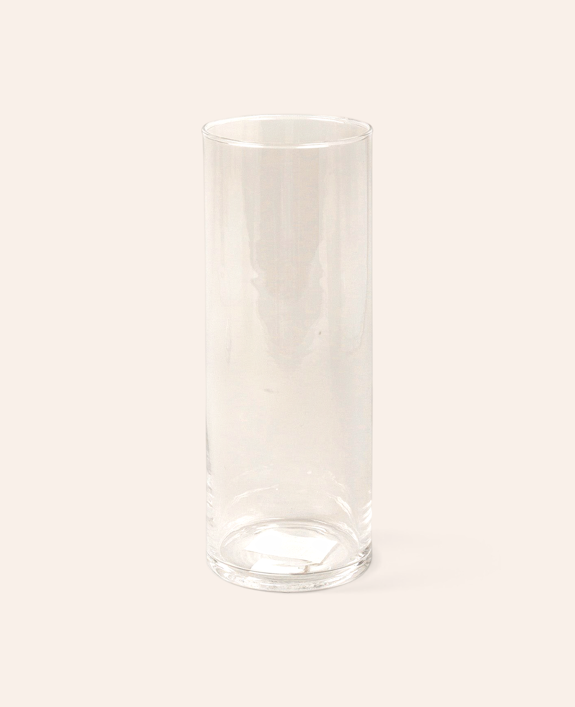 Esmée Glasvase Carly in zylindrischer Form aus klarem Glas, 24 cm hoch für Blumen und Dekorationen
