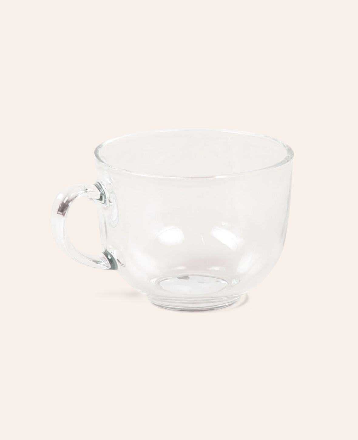 Esmée Kaffee- und Teeglas aus gehärtetem Glas mit 460 ml Fassungsvermögen und grossem Henkel