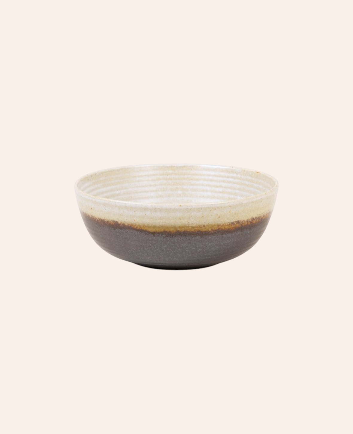 Esmée handgefertigte Porzellanschale in Schwarz und Beige mit Farbverlauf für Müsli oder Bowls