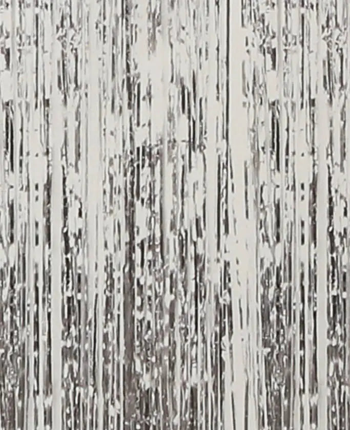Lametta Vorhang, Silber, 0.9 x 2.4 m
